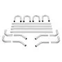 VEVOR Exhaust Kit, 16pcs, DIY Universal Galvanized Steel Exhaust Kit with Slip-Fit Joint & Large Exhaust Tube, Rust-Proof Exhaust Pipe for Exhaust System, Fit for Garage/Auto Repair Store/4S Store