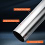 VEVOR Exhaust Kit, 16pcs, DIY Universal Galvanized Steel Exhaust Kit with Slip-Fit Joint & Large Exhaust Tube, Rust-Proof Exhaust Pipe for Exhaust System, Fit for Garage/Auto Repair Store/4S Store