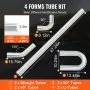 DIY Universal Exhaust Kit 8 Pieces Exhaust Pipe Kit with Slip-Fit Joint