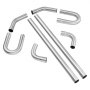 VEVOR DIY Universal Exhaust Kit 8 Pieces Exhaust Pipe Kit with Slip-Fit Joint