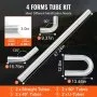 DIY Universal Exhaust Kit 8 Pieces Exhaust Pipe Kit with Slip-Fit Joint