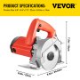 VEVOR Circular Saw Circle Saw 110 mm Electric Concrete Saw 30mm Depth Tool Only