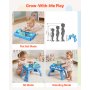 VEVOR Baby DJ Playset for Toddlers 1-3, Educational Musical Table Toys with 133 Sound Sources, Recording and LED DJ Turntable, Baby Activity Table for Birthday, Gift for Kids Aged 6+ Months