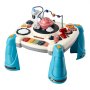 VEVOR Baby Spacecraft Musical Table Toys for 1-3 Years Old, Learning Activity Desk with Space Theme & Soft-glow Star Projector & 60+ Sound Sources, Toddler Learning Table for Kids 6+ Months