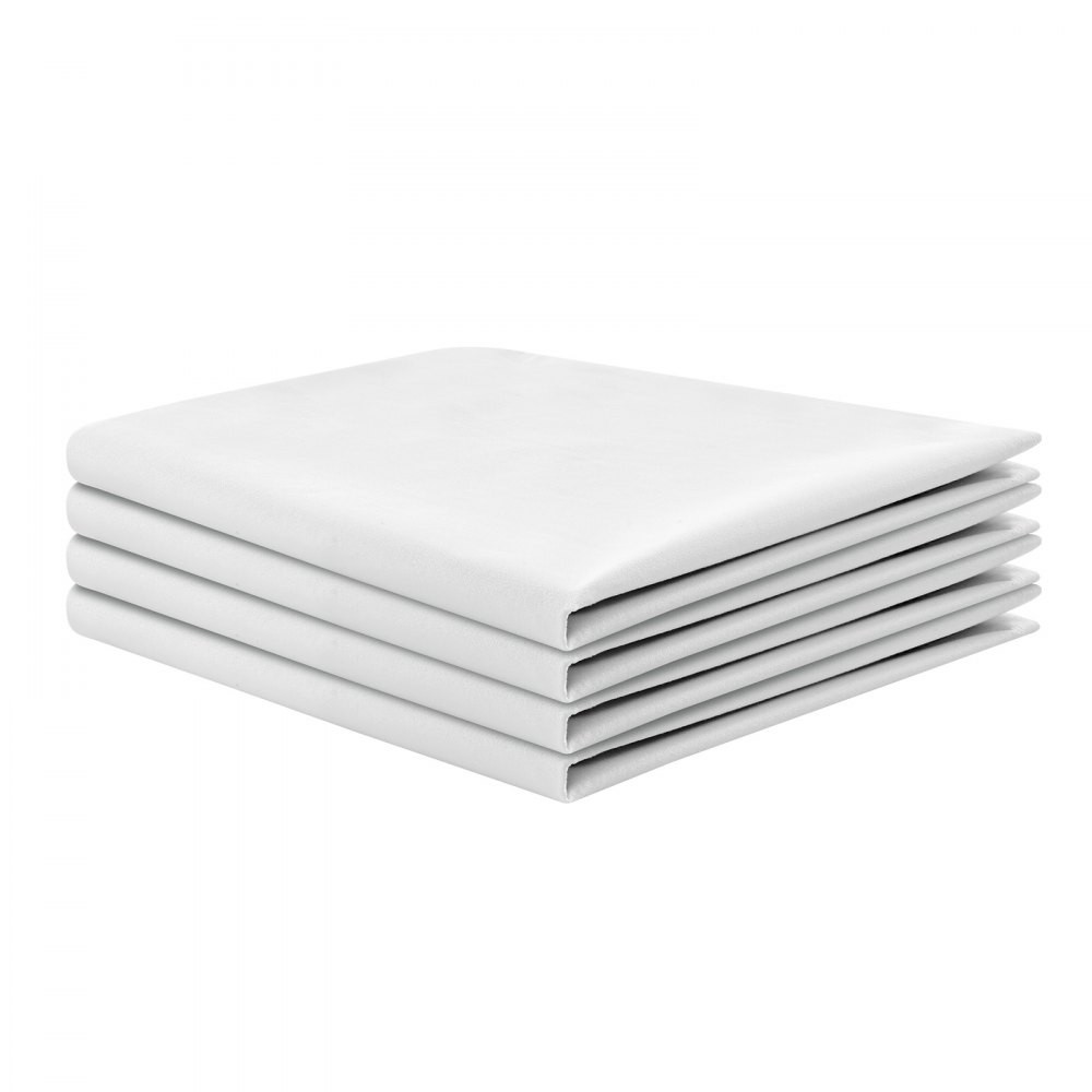 VEVOR Pillow Protectors, 4 Pack Waterproof Pillow Protectors with Hidden Zipper, Breathable Standard Size Pillows Protector, Stain & Dust Sweat Proof, Washable Covers for Increased Pillows Lifespan