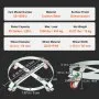 VEVOR 2PCS 208.2 L Heavy Duty Drum Dolly, 453.6 kg Load Capacity, Barrel Dolly Cart Drum Caddy, Non Tipping Hand Truck Capacity Dollies with Steel Frame 4 Swivel Casters Wheel, for Drum Handling