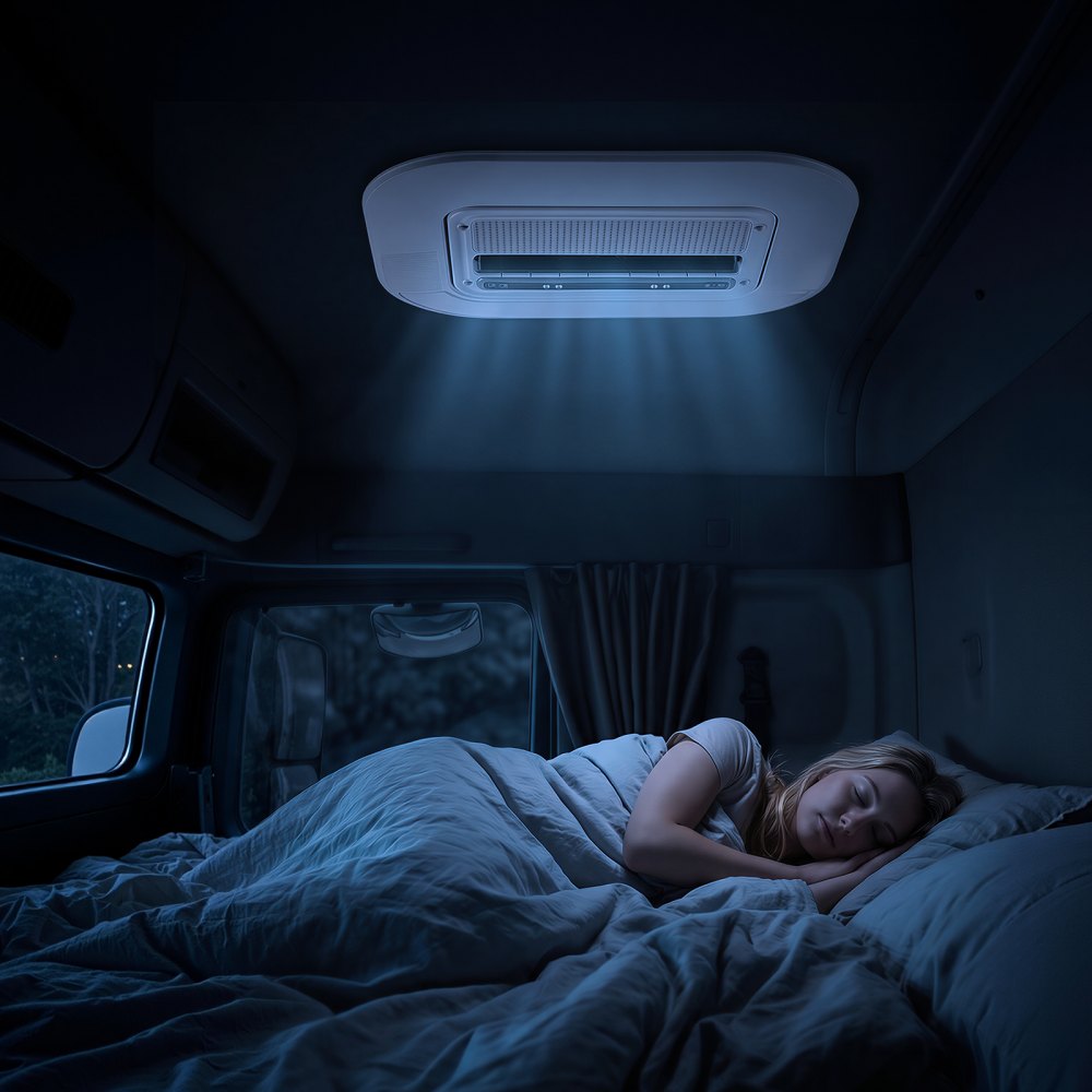 VEVOR Truck Air Conditioner, 12V 10000 BTU RV Rooftop AC Unit, 350 m³/h Airflow Cab Air Conditioner with Copper Evaporator, Quiet A/C Unit Fast Cooling for Semi Truck Trailer Motorhome Tractor Caravan