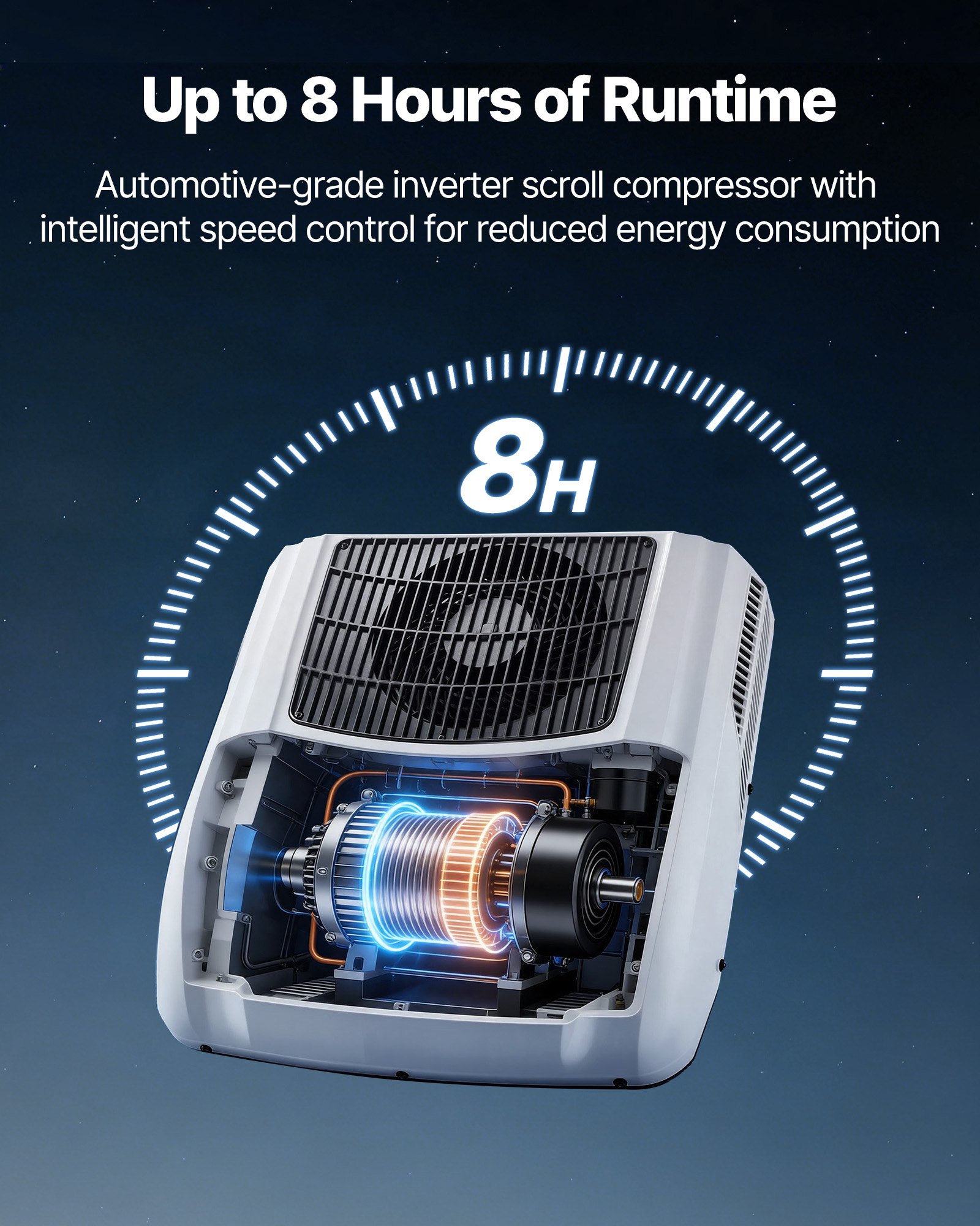VEVOR Truck Air Conditioner, 12V 10000 BTU RV Rooftop AC Unit, 350 m³/h Airflow Cab Air Conditioner with Copper Evaporator, Quiet A/C Unit Fast Cooling for Semi Truck Trailer Motorhome Tractor Caravan
