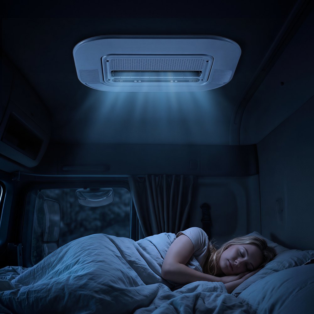 VEVOR Truck Air Conditioner, 12V 10000 BTU RV Rooftop AC Unit, 350 m³/h Airflow, Cooling & Heating 2 in 1 Function Cab Air Conditioner, Quiet A/C Unit for Semi Truck Trailer Motorhome Tractor Caravan