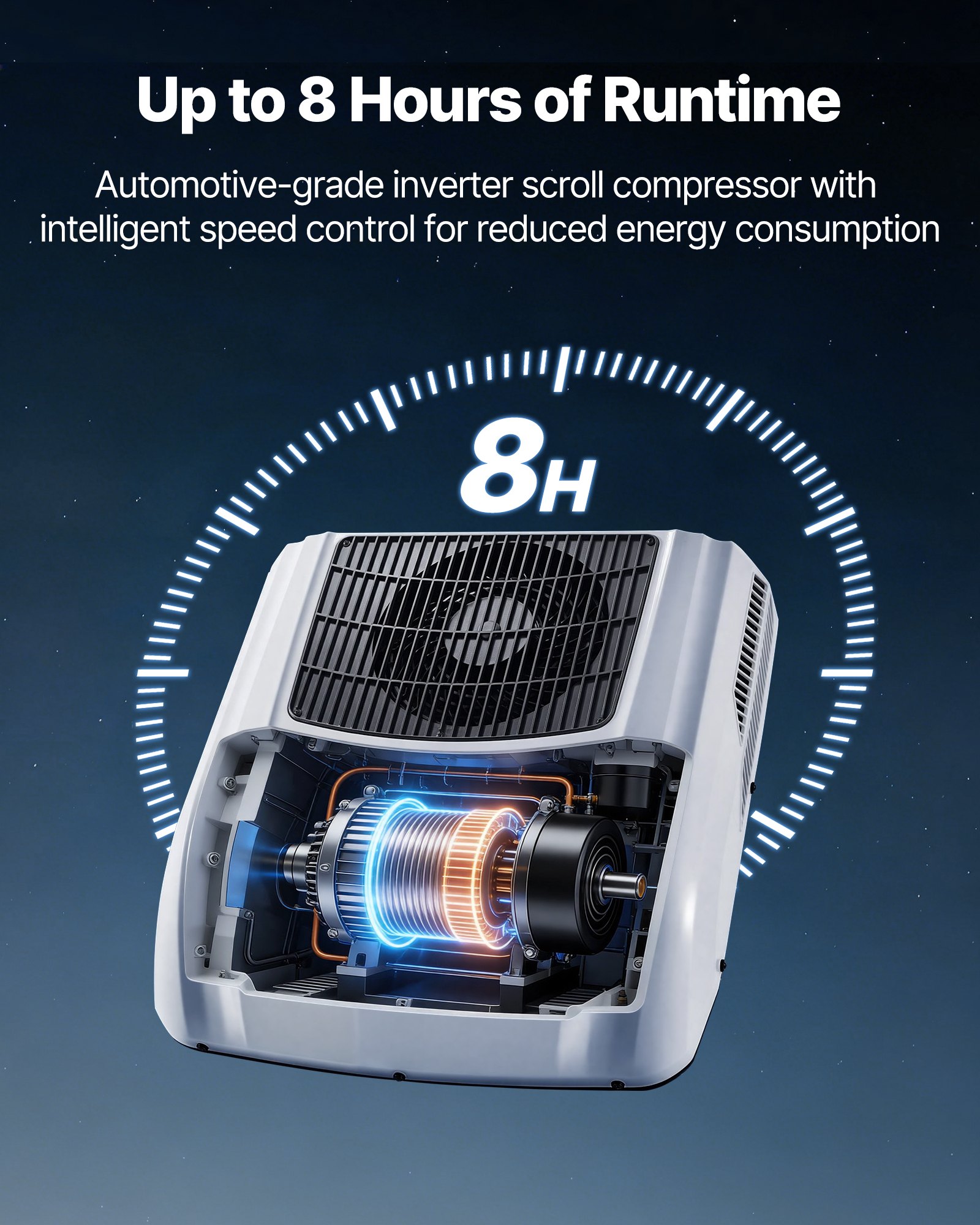 VEVOR Truck Air Conditioner, 12V 10000 BTU RV Rooftop AC Unit, 350 m³/h Airflow, Cooling & Heating 2 in 1 Function Cab Air Conditioner, Quiet A/C Unit for Semi Truck Trailer Motorhome Tractor Caravan