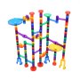 VEVOR Marble Run Set, 150 Piece Marble Maze Building Block Brain Game, with 10 Glow in the Dark Marbles + 40 Glass Marbles, Educational Learning Race Track STEM Toys, for Kids, Boys, Girls Ages 3 +