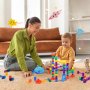 VEVOR Juego de pista de canicas, laberinto de canicas de 110 piezas, juego de construcción de bloques, con 10 canicas que brillan en la oscuridad + 20 canicas de vidrio, pista de carreras educativa de aprendizaje STEM, juguetes para niños, niñas de 3 años en adelante