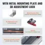 VEVOR 6 Pairs of 457.2mm Drawer Bottom Side Mount Rails, Heavy Duty Full Ball Bearing Extension Steel Track, Soft-Close Noiseless Guide Glides Cabinet Kitchen Runners with Locking Mechanism, 100 Lbs