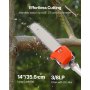 Gas Pole Saw 52CC 2-Stroke Extendable Cordless Tree Trimmer 14in Cutting Bar