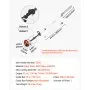 VEVOR Gas Pole Saw, 52CC 2 Stroke Gas Powered Pole Saws with 14 in Cutting Bar, Cordless Tree Trimmer with 30 fl.oz Fuel Tank, 7.2 to 10 ft Extendable, Powerful Chainsaw for Tree Trimming Pruning