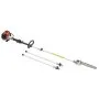 VEVOR Gas Pole Saw, 25CC 2 Stroke Gas Powered Pole Saws with 12 in Cutting Bar, Cordless Tree Trimmer with 23 fl.oz Fuel Tank, 7 to 12 ft Extendable, Powerful Chainsaw for Tree Trimming Pruning