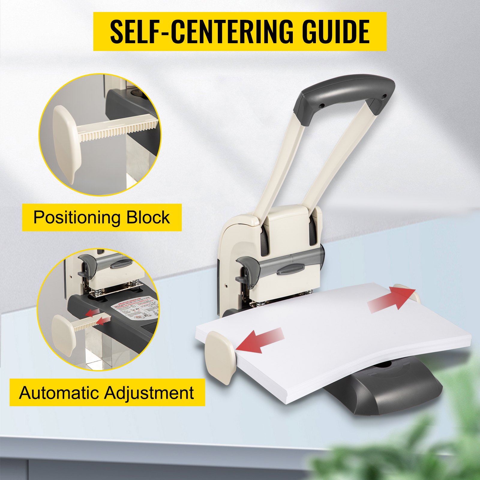 VEVOR Binding Machine Paper Punch  2 Hole 200 Sheet 25mm Thick Hole Puncher