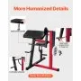 VEVOR Preacher Curl Machine, 2 in 1 Bicep Curl Machine and Triceps Extension Machine, Seated Arm Isolated Bicep Station, Strength Training Workout Weight Bench, Exercise Equipment for Home Gym