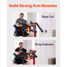 VEVOR 2 in 1 Preacher Curl Bench Bicep Curls and Triceps Extension Machine