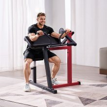 2 in 1 Preacher Curl Bench Bicep Curls and Triceps Extension Machine Home Gym