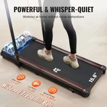 Cinta de correr debajo del escritorio con barra de agarre para el hogar y la oficina VEVOR Walking Pad