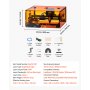 VEVOR Laser Engraver Machine 10W Fully Enclosed Laser Cutter Safety Class 1, for Pine Wood Acrylic, 305 mm x 310 mm Work Area, 36000 mm/min, 0.06 mm Fine Engraving Spot, Supports USB WiFi Connection