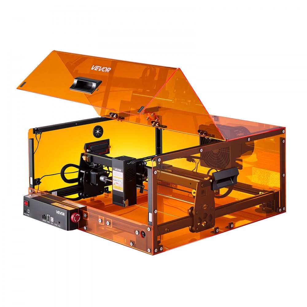 VEVOR Laser Engraver Machine 20W Fully Enclosed Laser Cutter Safety Class 1, for Pine Wood Black Acrylic, 305 x 305 mm Work Area, 36000 mm/min, 0.08 x 0.1 mm Fine Engraving Spot, USB WiFi Connection