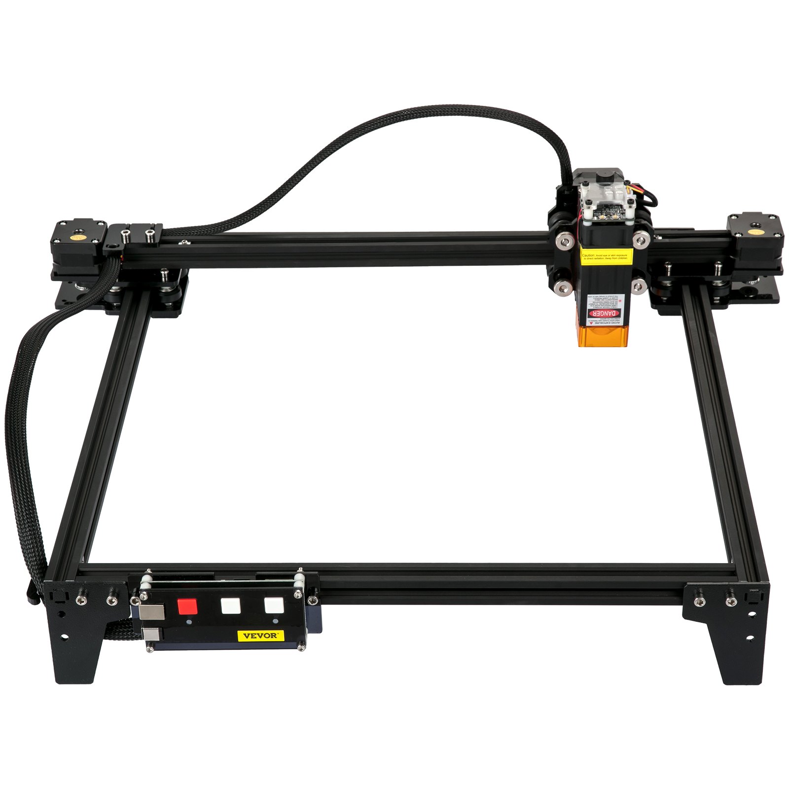 VEVOR Desktop Laser Engraver, 310 x 300 mm Large Engraving Area, 5.5W Laser Power Laser Wood Engraving Machine, Support Windows 7 / 8 / 10 / 11, iOS, Android Latest GRBL f1.1 Firmware, VevorWorks