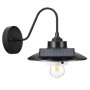 VEVOR Solar Outdoor Barn Light, 3 Lighting Modes and Motion Sensor, 2-Pack Gooseneck Light Fixture, Farmhouse Wall Sconce, with E27 Bulb Compatible, Waterproof for Porch, House, Entryway, Garage, Black