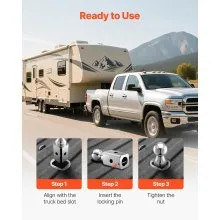 VEVOR Gooseneck Ball Hitch, Compatible with 2-5/16 Inch Hitch Replacement Ball, Gooseneck Trailer Hitch Up to 30,000 lbs Load Capacity, Fit Off-road Rescue, RV Towing & Industrial Equipment Transport