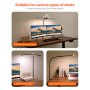 LED Desk Lamp with Clamp Double Head Desk Lamp with 360° Adjustable Gooseneck