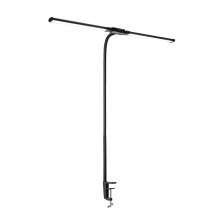 LED Desk Lamp with Clamp Double Head Desk Lamp with 360° Adjustable Gooseneck