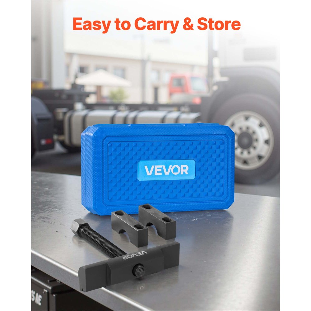 VEVOR Yoke Puller, Made for Class 6-8 Transportation Trucks and Equipment, Heavy Duty Yoke Removal Tool Kit, Automotive Yoke Puller Kit Compatible with Kenworth, Peterbilt, Freightliner, Mack, Volvo