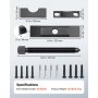 VEVOR Yoke Puller, Made for Class 6-8 Transportation Trucks and Equipment, Heavy Duty Yoke Removal Tool Kit, Automotive Yoke Puller Kit Compatible with Kenworth, Peterbilt, Freightliner, Mack, Volvo
