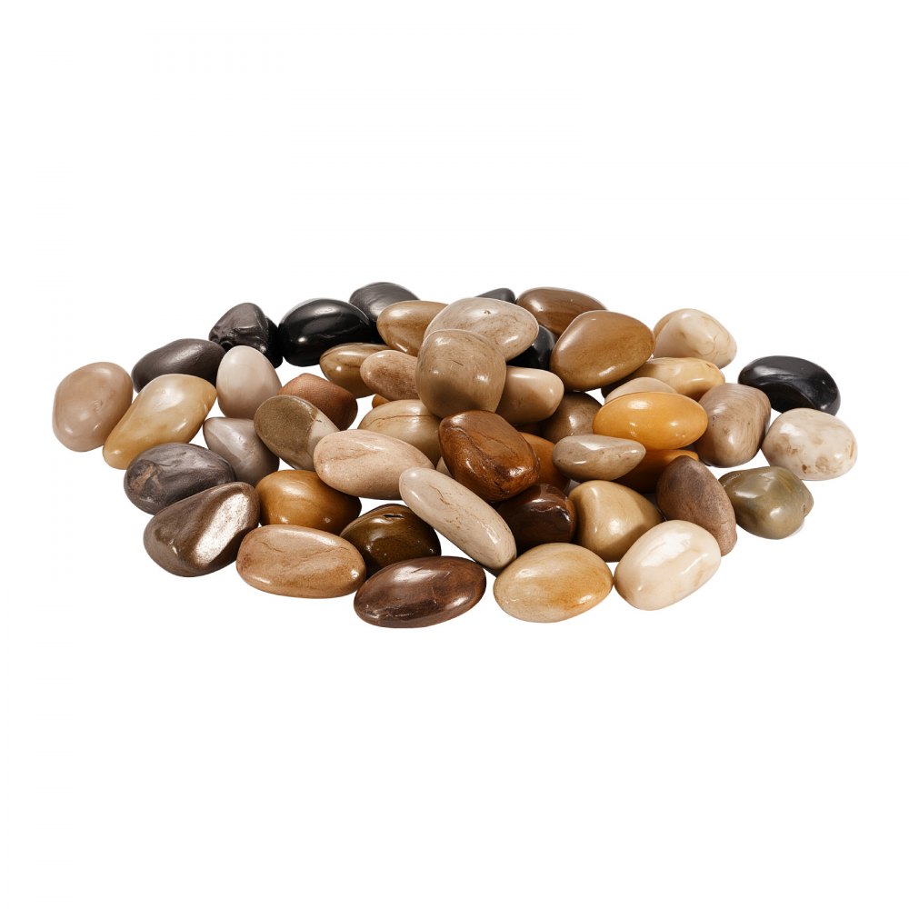 Piedras de río naturales VEVOR, 2,5-5 cm, 6,8 kg, decorativas multicolores, lisas y pulidas, para paisajismo de jardín, para peceras, macetas, fuentes y caminos.
