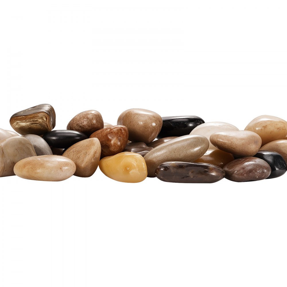 Piedras de río naturales VEVOR, 2,5-5 cm, 6,8 kg, decorativas multicolores, lisas y pulidas, para paisajismo de jardín, para peceras, macetas, fuentes y caminos.