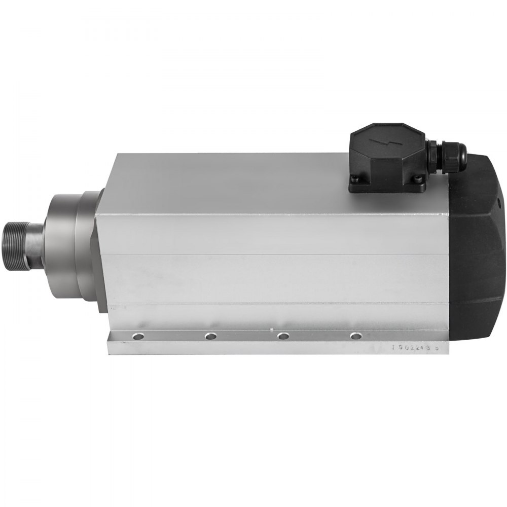 VEVOR Spindle Motor 7.5KW Square Air Cooled Spindle Motor ER32 Collect 18000RPM 380V CNC Spindle Motor for CNC Router Engraving Milling Machine (7.5KW Air Cooled)