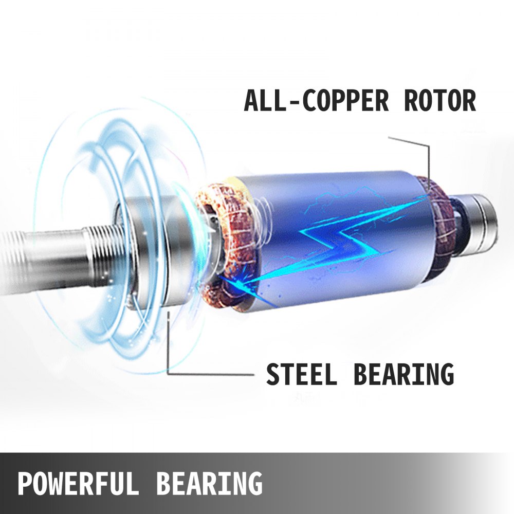 VEVOR Spindle Motor 7.5KW Square Air Cooled Spindle Motor ER32 Collect 18000RPM 380V CNC Spindle Motor for CNC Router Engraving Milling Machine (7.5KW Air Cooled)