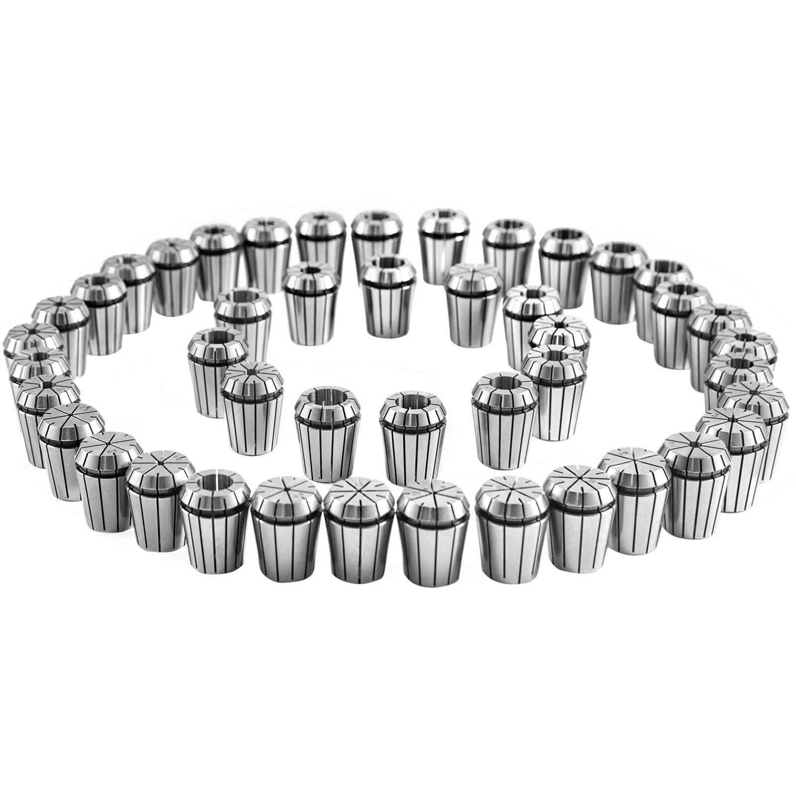 VEVOR Precision ER32 Collet Set 45PCs Collet Chuck 2-20 mm 1/16-25/32" for CNC