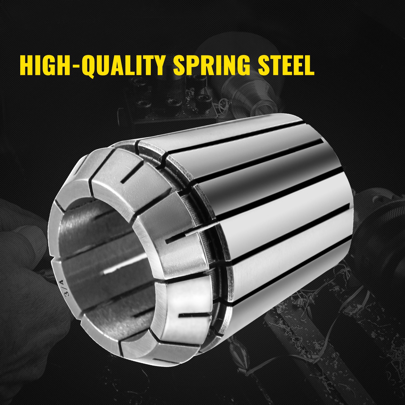 VEVOR Collet Set Collet Chuck 22PCs ER32 Workholding Collets 1/8"-25/32" for CNC