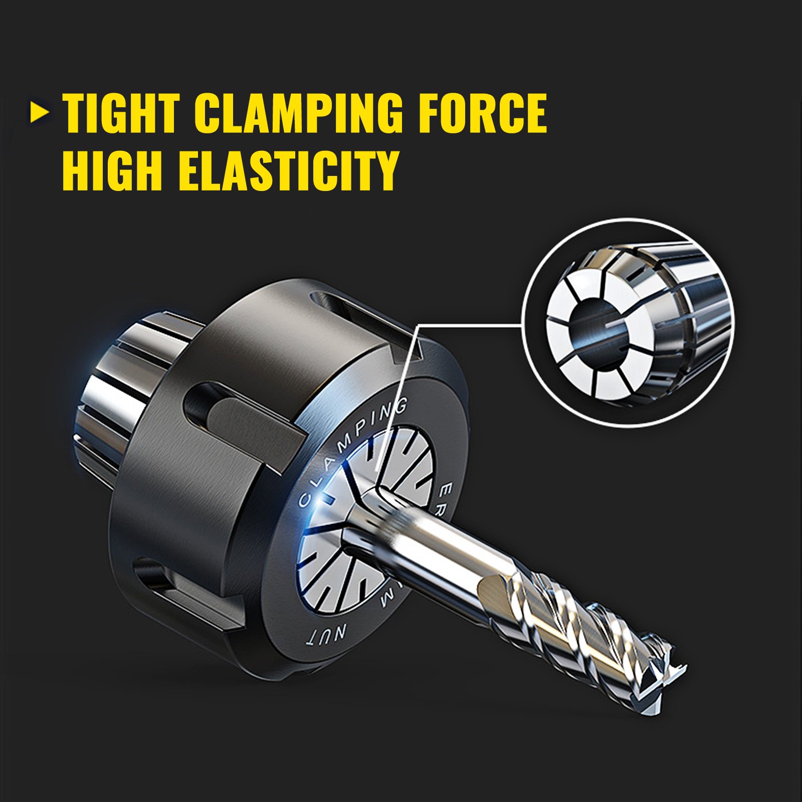 VEVOR Collet Set Collet Chuck 22PCs ER32 Workholding Collets 1/8"-25/32" for CNC