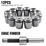 VEVOR Collet Set Collet Chuck 12PCs ER40 Spring Workholding Collets 1/8"- 1-1/8"