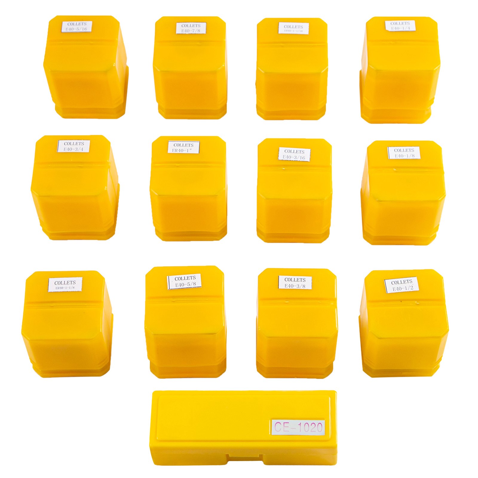 Vevor Precision Er40 Collet Set 12 Pcs Spring Collet Chuck 1/8"- 1-1/8" For Cnc