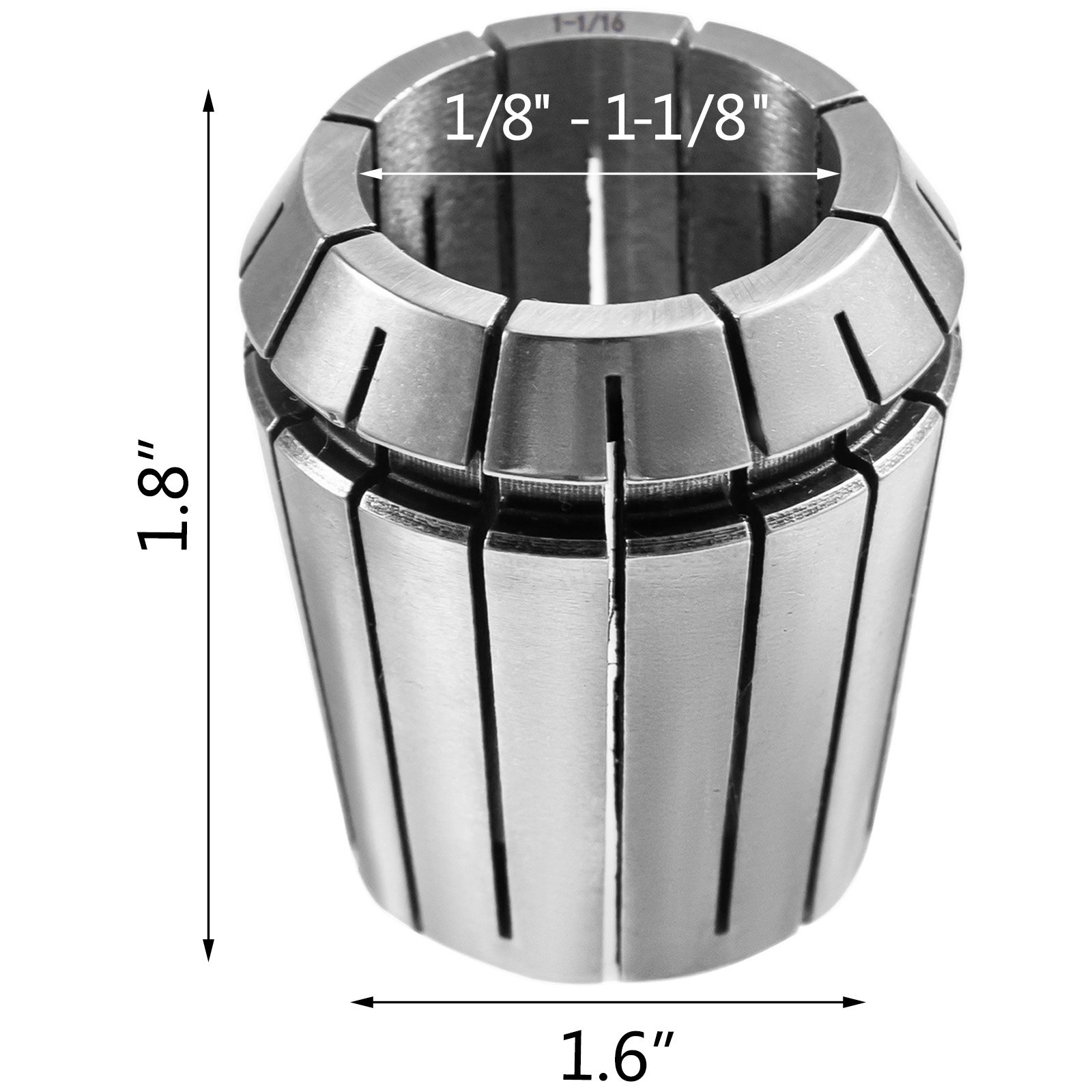 VEVOR Collet Set Collet Chuck 12PCs ER40 Spring Workholding Collets 1/8"- 1-1/8"