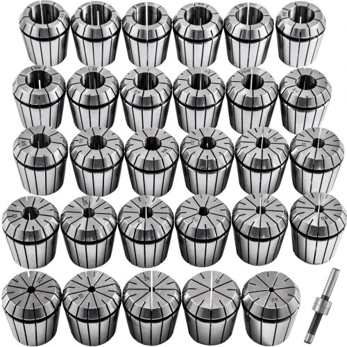 VEVOR Collet Set Collet Chuck 29PCs ER40 Workholding Collets 1/8"-1" for Milling