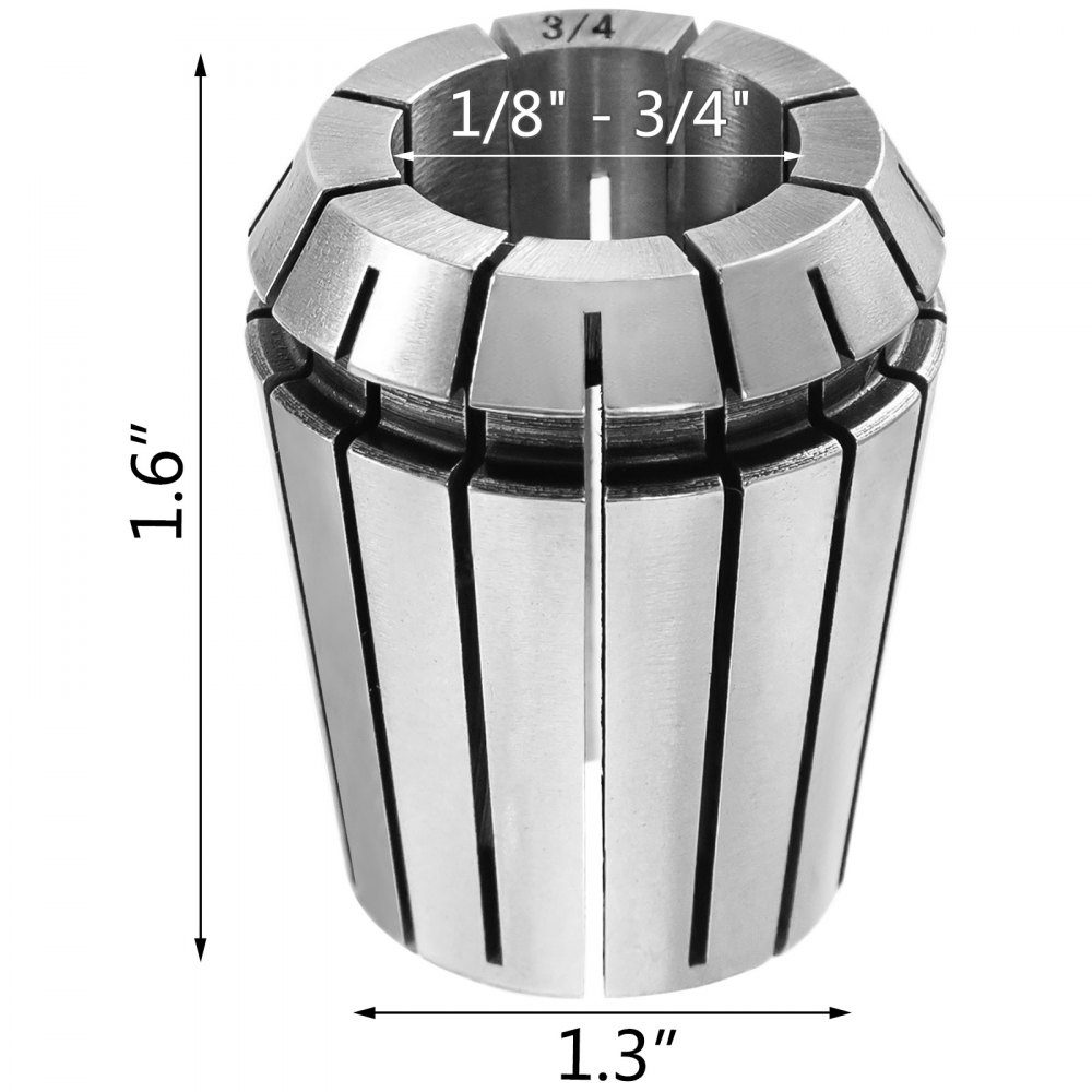 VEVOR Precision ER32 Collet Set 12 PCs Collet Chuck  1/8" - 3/4" for CNC Milling