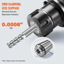 VEVOR 25 pcs ER32 Collet Set, 1/16''-13/16'', ER32 Spring Collet Chuck Set, 0.0006"/15 μm TIR Lathe Chuck Tool with 25 Labeled Storage Boxes, for CNC Engraving Machine Milling Lathe Tool Drill Press