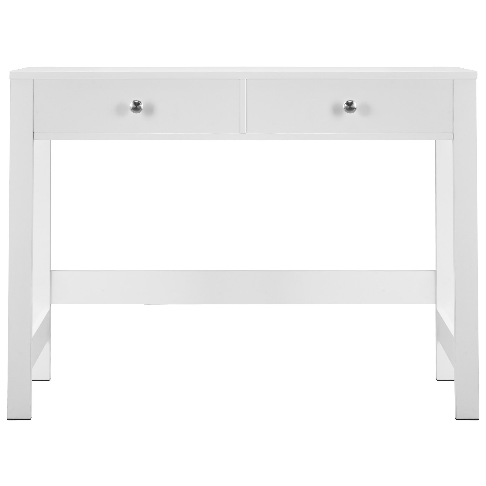 VEVOR Small Desk with Drawers, Kids Desk for Bedroom, Modern Simple Study Table for Drawing, Reading, Writing, Rectangle MDF Furniture Study Storage Table for Home, Office, White