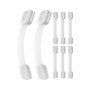 Child Safety Strap Locks 8 Pcs 3M Adhesive Cabinet Drawer Door Cupboard Latches