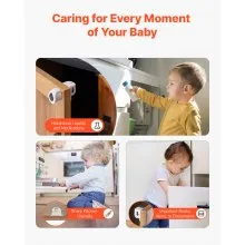 Child Safety Magnetic Cabinet Locks 20 Packs Baby Proofing Cabinet Drawer Locks